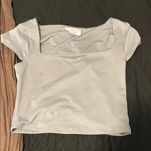Chic Gray Crop Top for Women